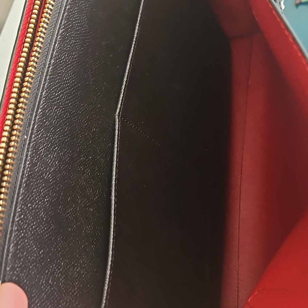 Coach Tatum Black and Red Tote Bag - Picture 13 of 15